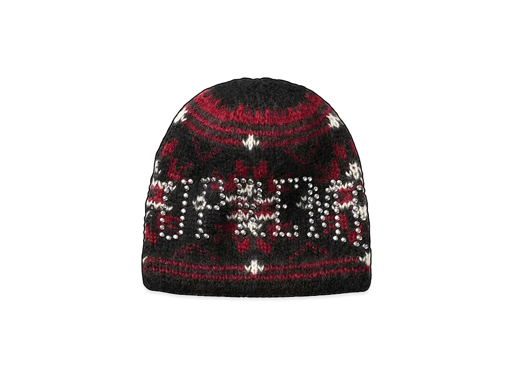 Supreme Studded Fair Isle Beanie "Black"