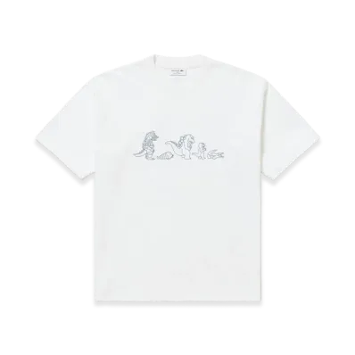 LACOSTE x Godzilla 2.0 Team Godzilla Tee "White"