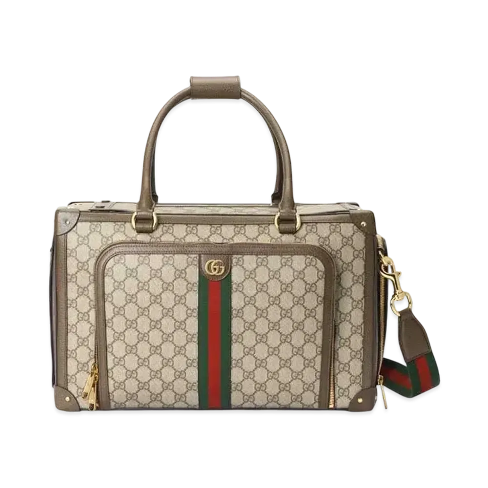 GUCCI Small GG Pet Carrier with Web "Beige/Ebony"