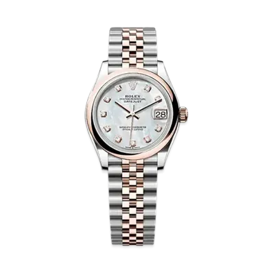ROLEX Datejust 31mm Oystersteel & Everose Gold 278241 "White Mother-of-Pearl"