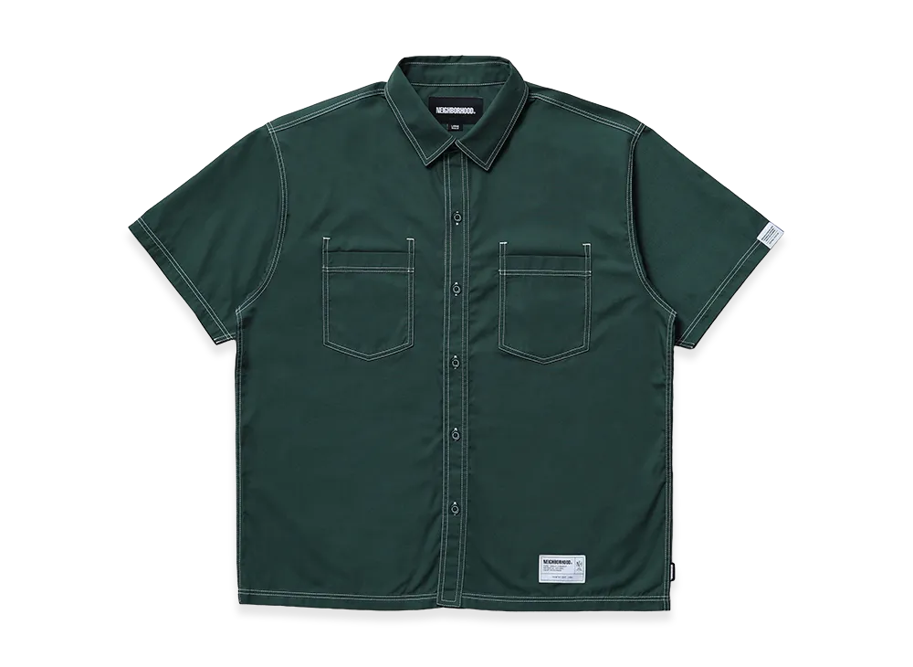 NEIGHBORHOOD Visible Stitching Shirt SS "Green"