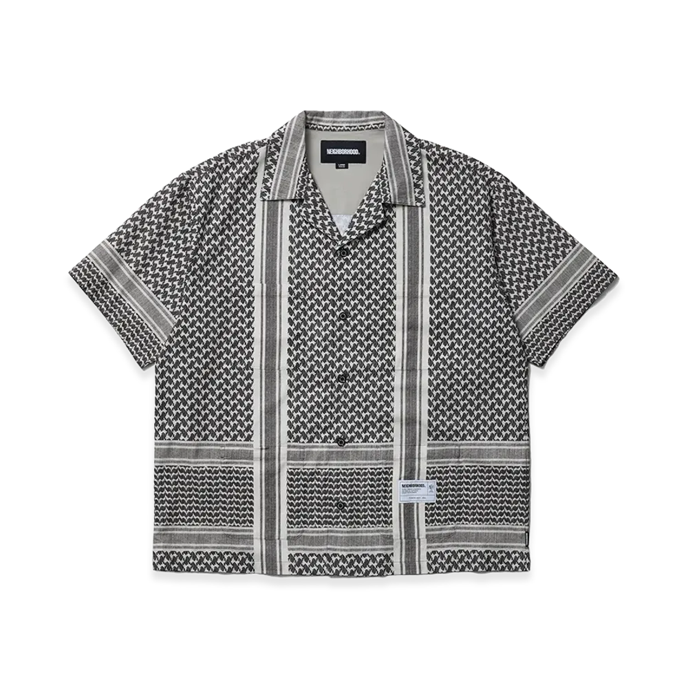 NEIGHBORHOOD Shemagh Pattern Shirt SS "Black"