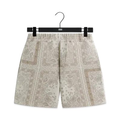 Kith Striped Interlock Curtis Short "Canvas"