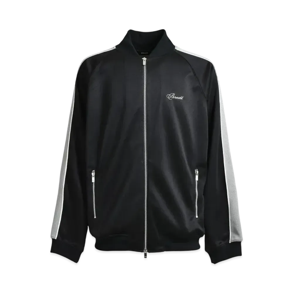 BREATH Script Logo Line Track Jersey "Black"