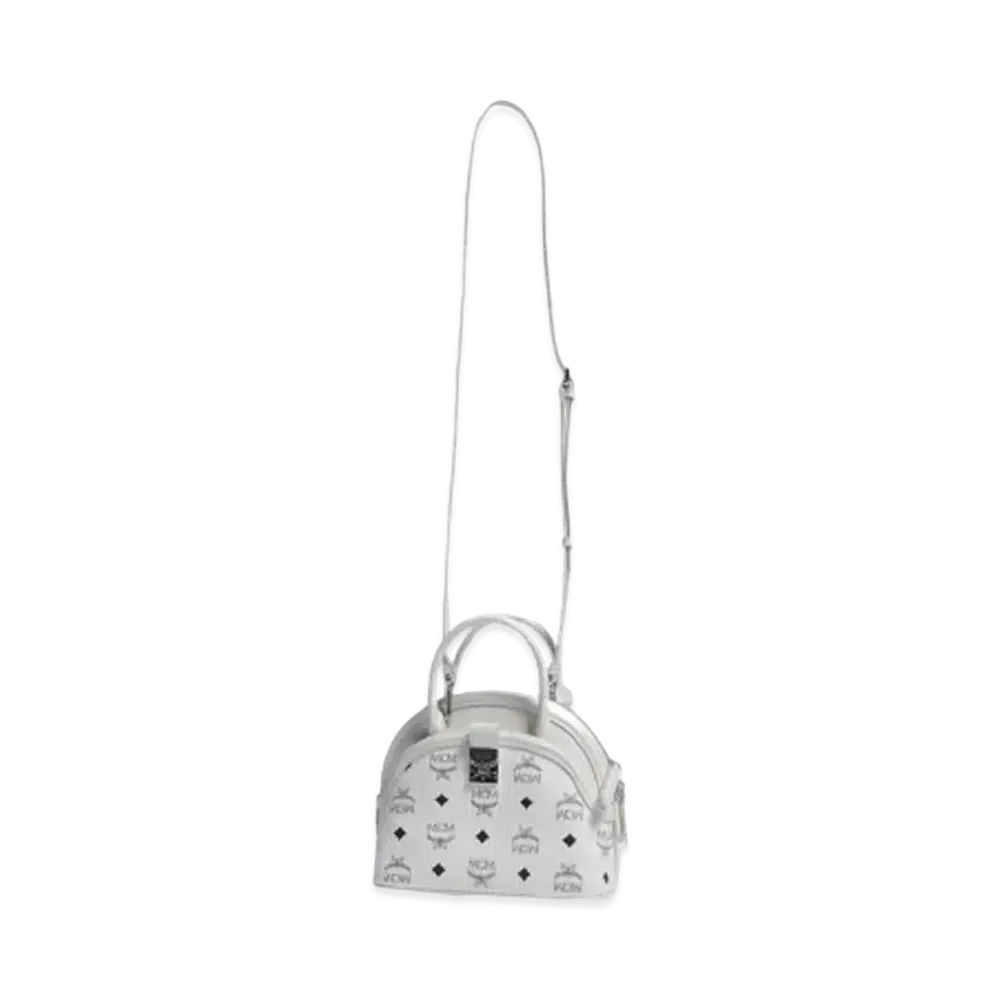 MCM TRACY TOTE SMALL "WHITE"