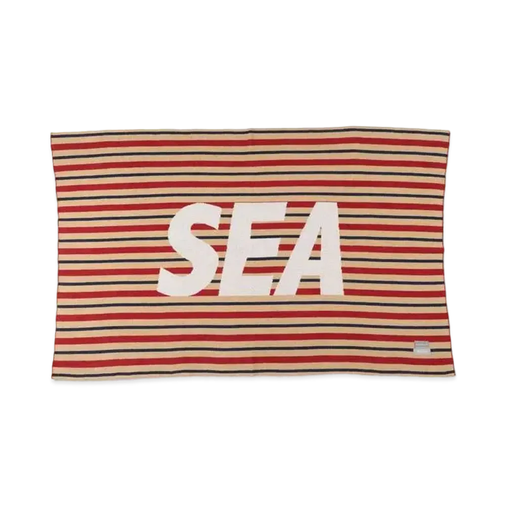 WIND AND SEA x NESTWELL Stripe Blanket "Red/Blue"