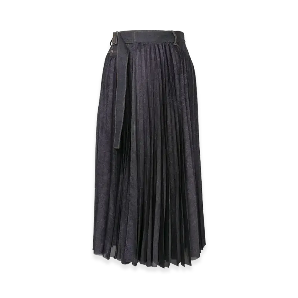 sacai Denim Mix Skirt "Indigo"
