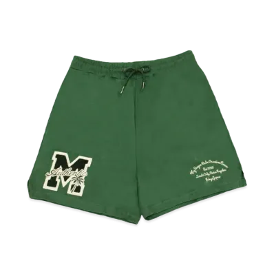 My Sugar Babe M college logo wappen sweat shorts "Green"