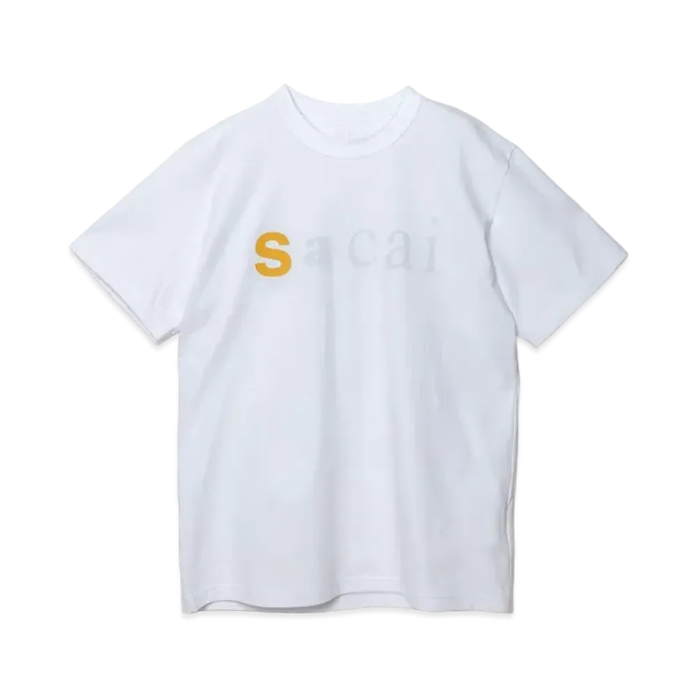 sacai T-Shirts "White Yellow"