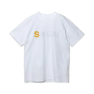 sacai T-Shirts "White Yellow"