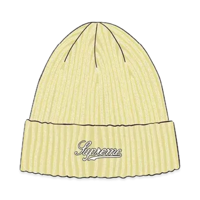 Supreme Bleached Rib Beanie "Yellow"