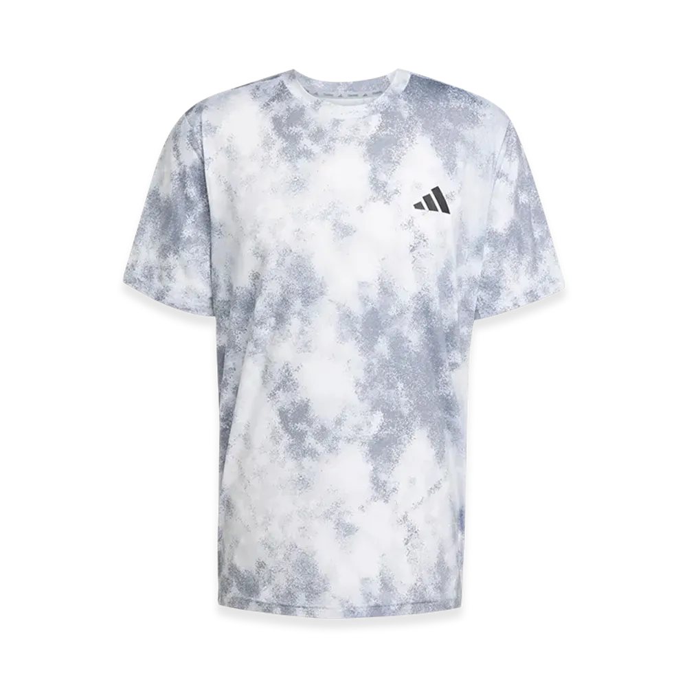adidas Train Essentials Seasonal All-Over Print T-Shirt "Halo Silver"