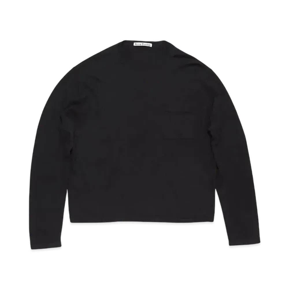 Acne Studios Crew Neck Cashmere Sweater "Black"