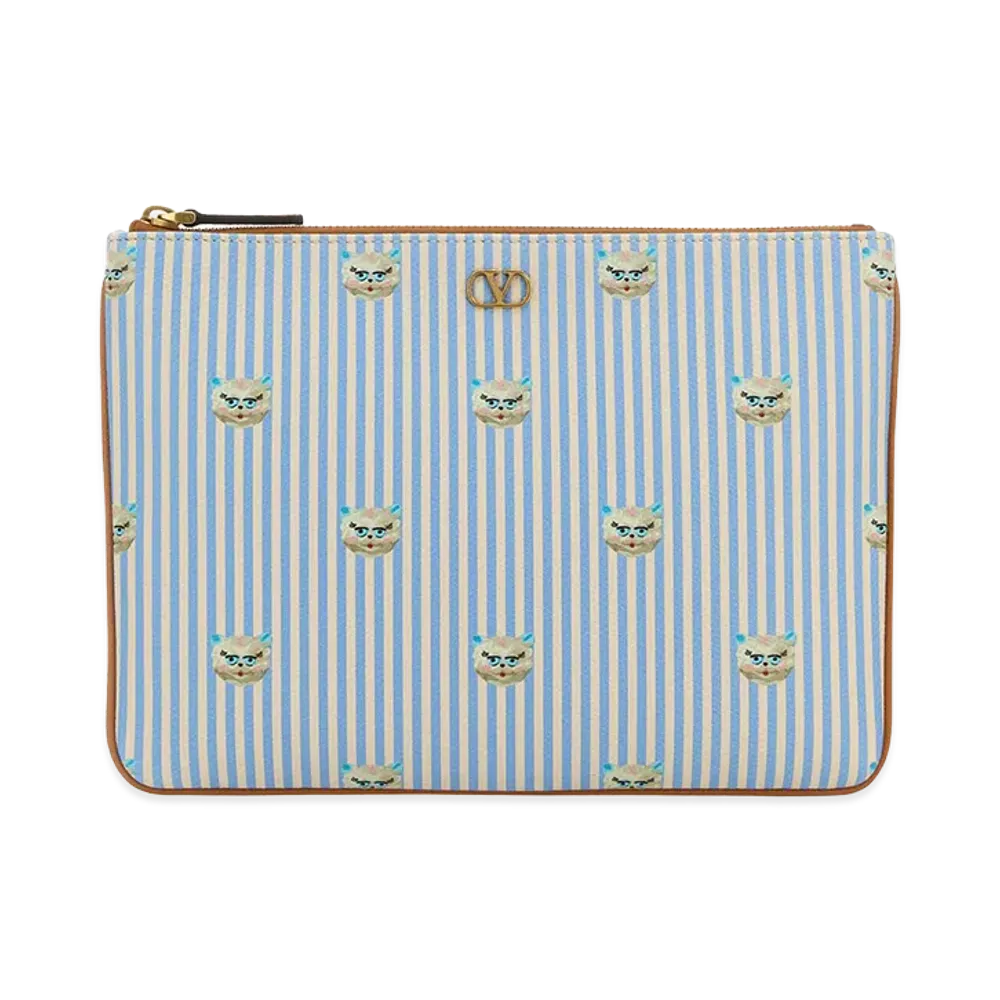 Valentino Leather Pouch "Printed"