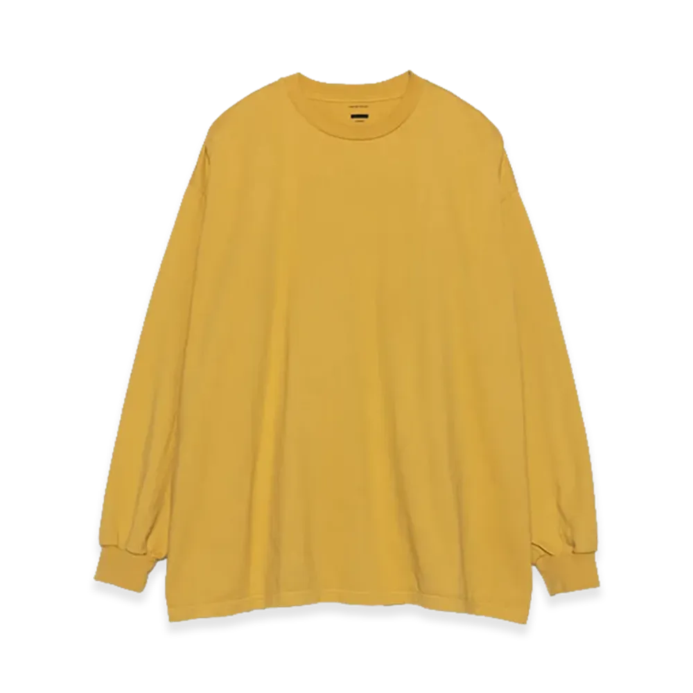 Graphpaper minus Botanical Dyed L/S Tee "Ochre"
