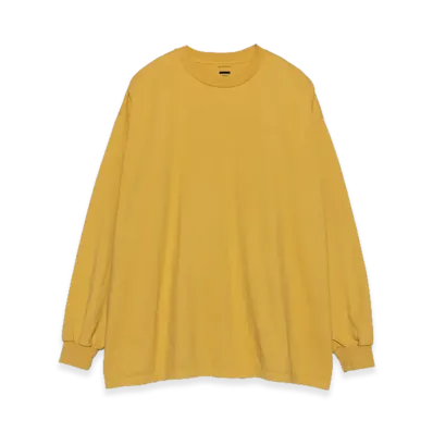 Graphpaper minus Botanical Dyed L/S Tee "Ochre"