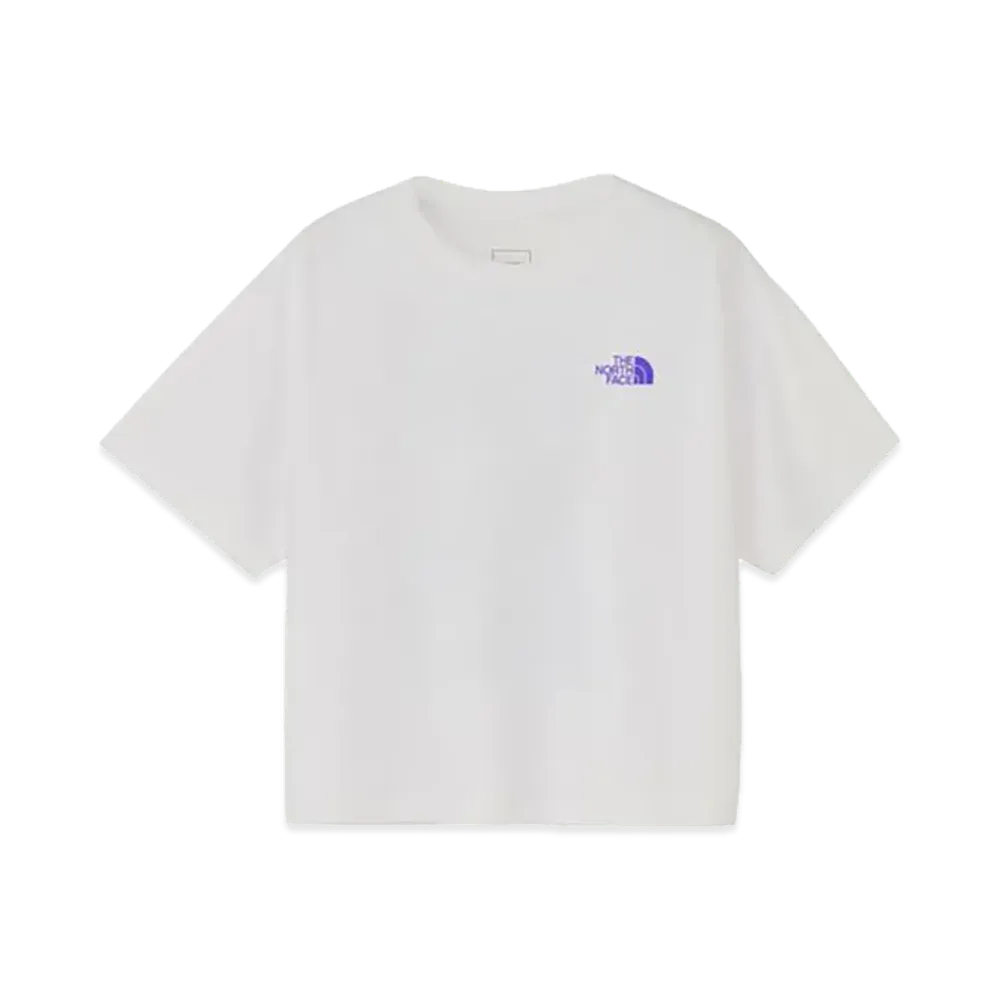 The North Face Short Sleeve Back Graphic Wide Tee Kids "White"