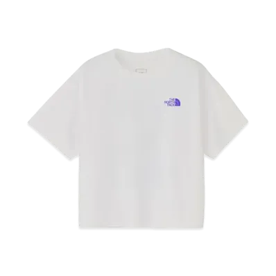 The North Face Short Sleeve Back Graphic Wide Tee Kids "White"