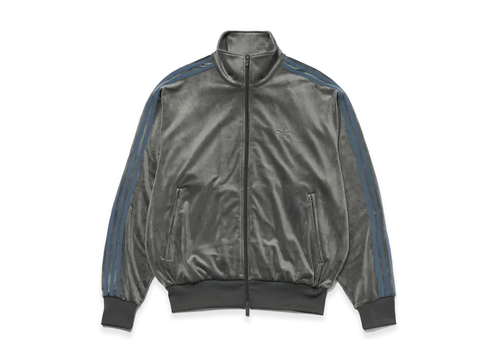 adidas x BEAUTY&YOUTH Women's Firebird Velour Top "Gray"