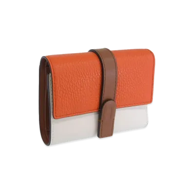 FURLA Grazia Compact Wallet Trifold "Orange"