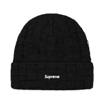 Supreme Basket Weave Beanie "Black"