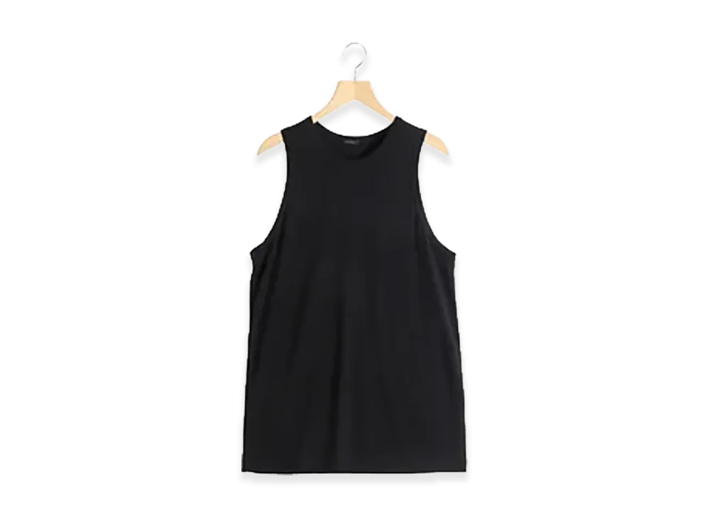 COMOLI Summer Wool Tank Top "Black"