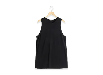 COMOLI Summer Wool Tank Top "Black"