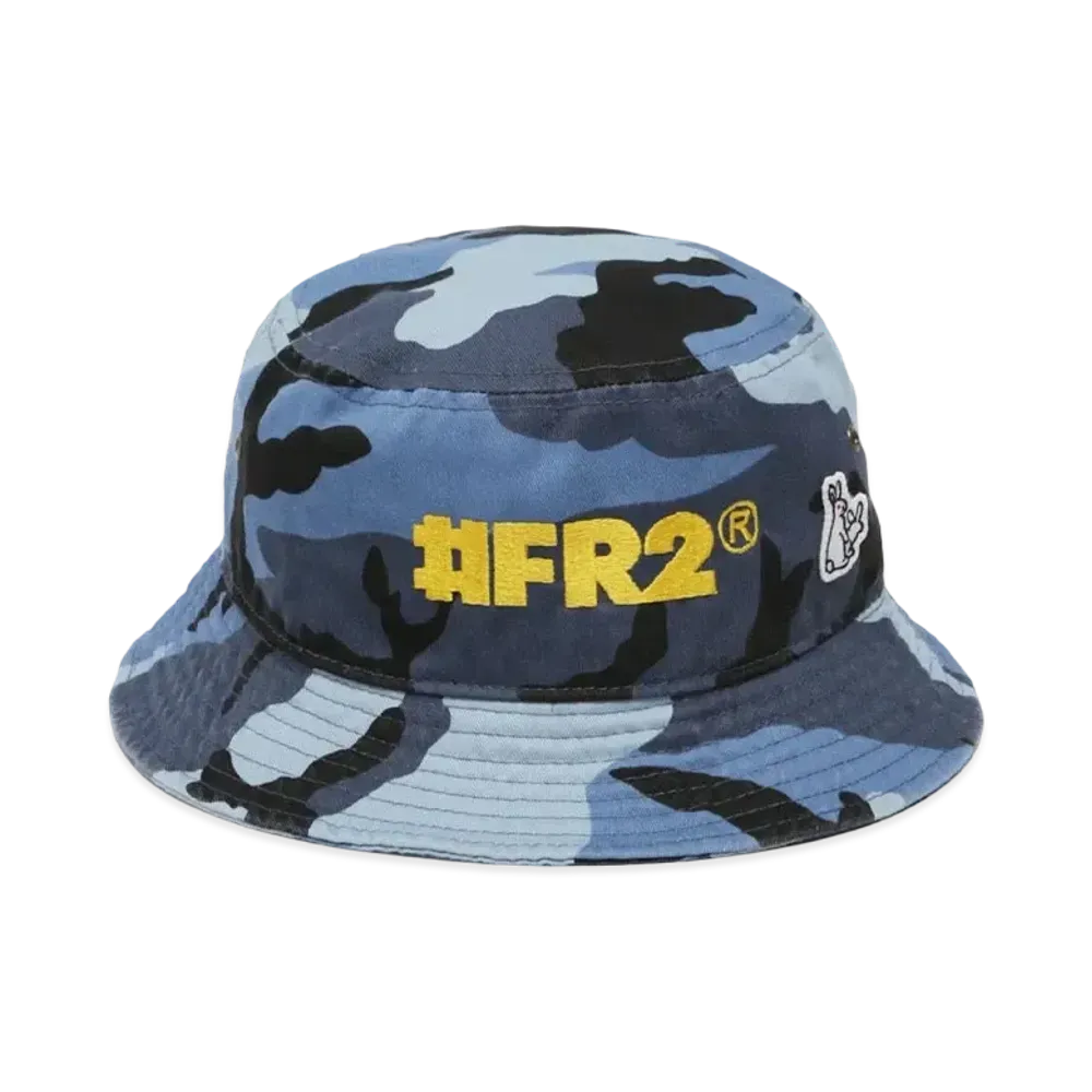 FR2 Logo Embroidery Bucket Hat "Blue"
