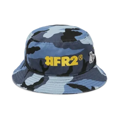 FR2 Logo Embroidery Bucket Hat "Blue"
