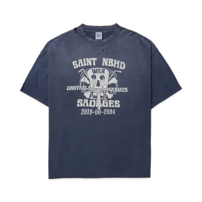 SAINT Mxxxxxx x NEIGHBORHOOD SS Tee STHD.SAINTNBHD "Navy" SM-HR8-0000-C71 / 25119SMN-CSM04S