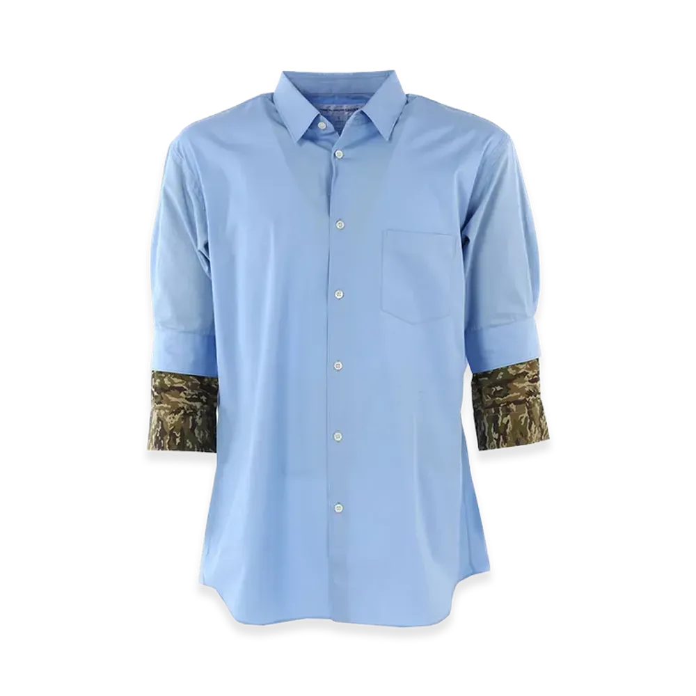 COMME des GARCONS SHIRT Three Quarter Sleeves Shirt "Light Blue"