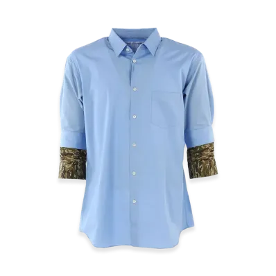COMME des GARCONS SHIRT Three Quarter Sleeves Shirt "Light Blue"