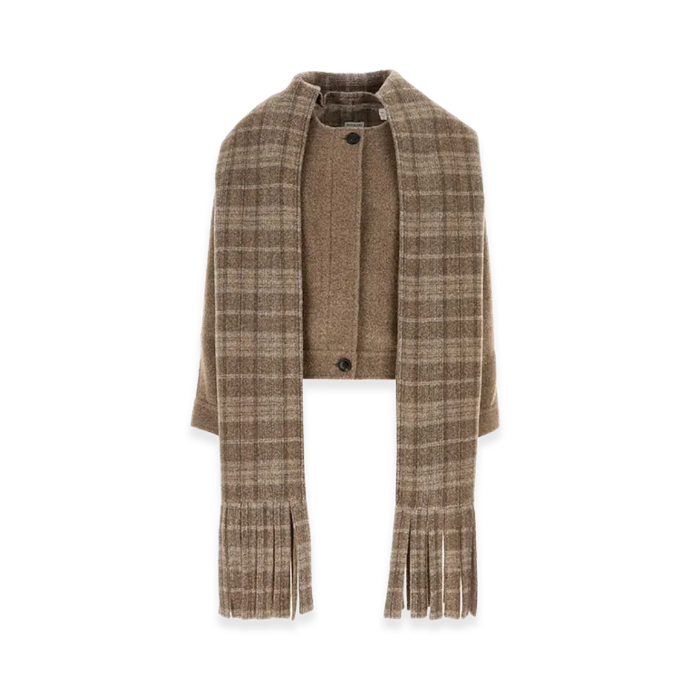 Burberry Biscuit Wool Blend Jacket "Camel"