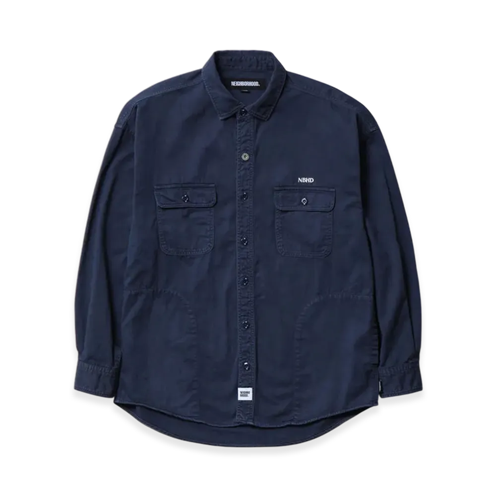 NEIGHBORHOOD Garment Dyed Shirt LS "Navy"