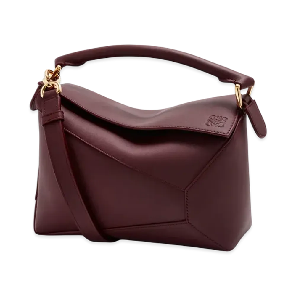 LOEWE Puzzle Bag Small "Dark Burgundy"