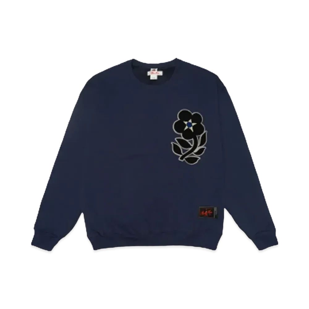 SYUMAN. Flower motif Sweat-shirts "Navy"