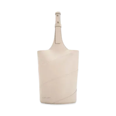 CHARLES & KEITH Torin Cylinder Bucket Bag "Oat"