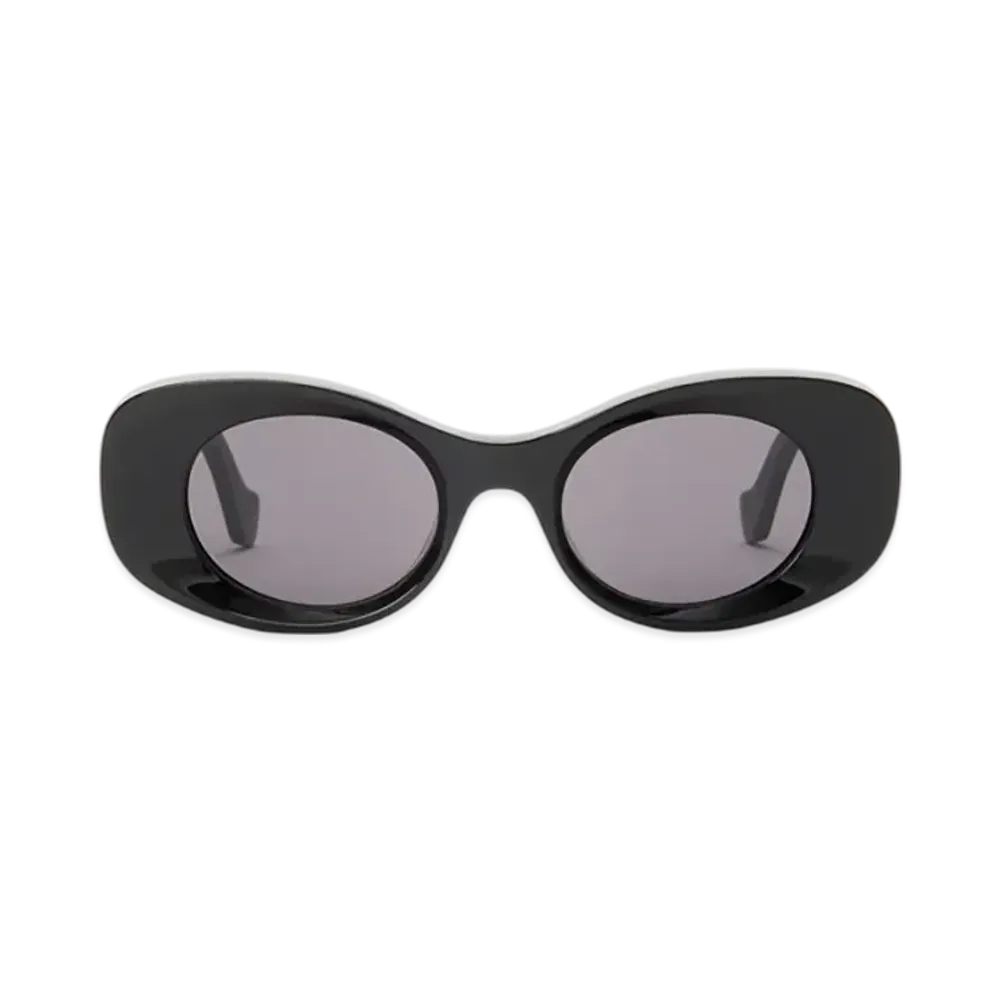 LOEWE Oval Maxi Anagram Sunglasses "Black"