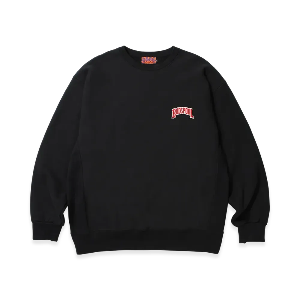 APHRODITEGANG x Budspool Crew Neck Sweat Shirt "Black"