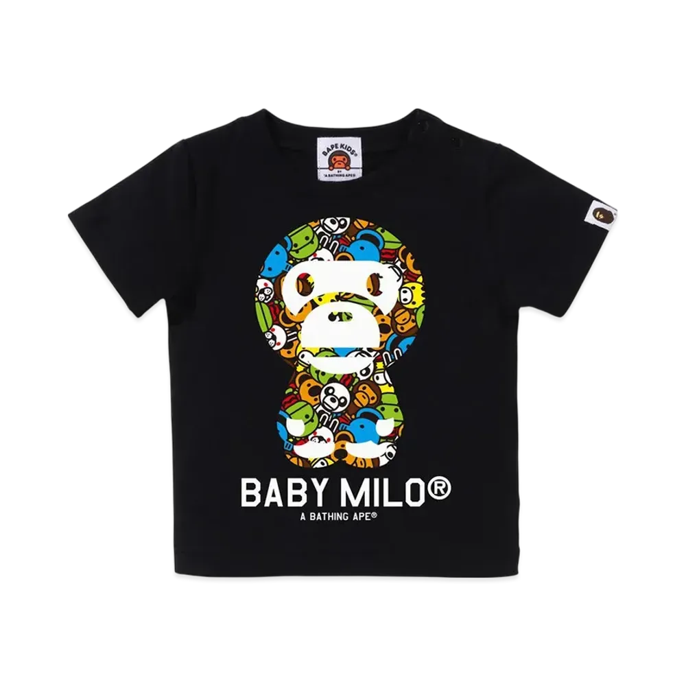 A BATHING APE Milo All Friends Baby Milo Tee "Black"