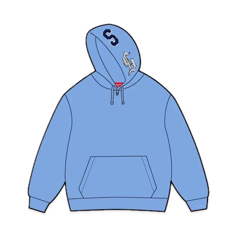 Supreme Multi S Logo Hooded Sweatshirt "Blue"