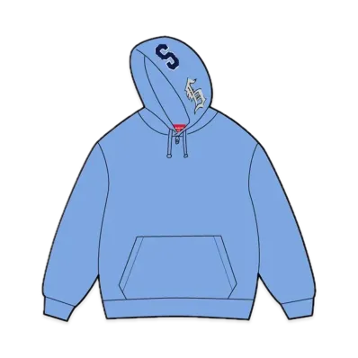 Supreme Multi S Logo Hooded Sweatshirt "Blue"