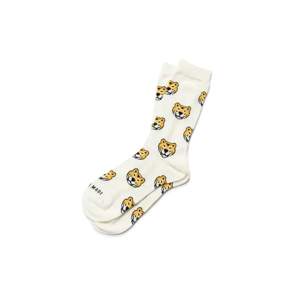 HUMAN MADE ANIMAL PATTERN SOCKS "White"