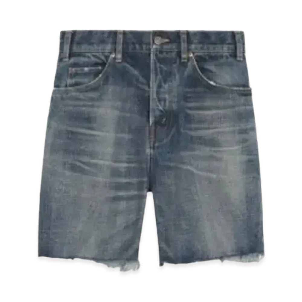 CELINE Bermuda Skate Pants / Dark Union Wash Denim "Dark Union Wash"