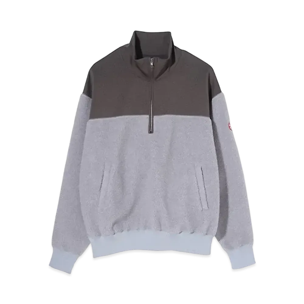 Cav Empt (C.E) FLEECE HALF ZIP "Grey"