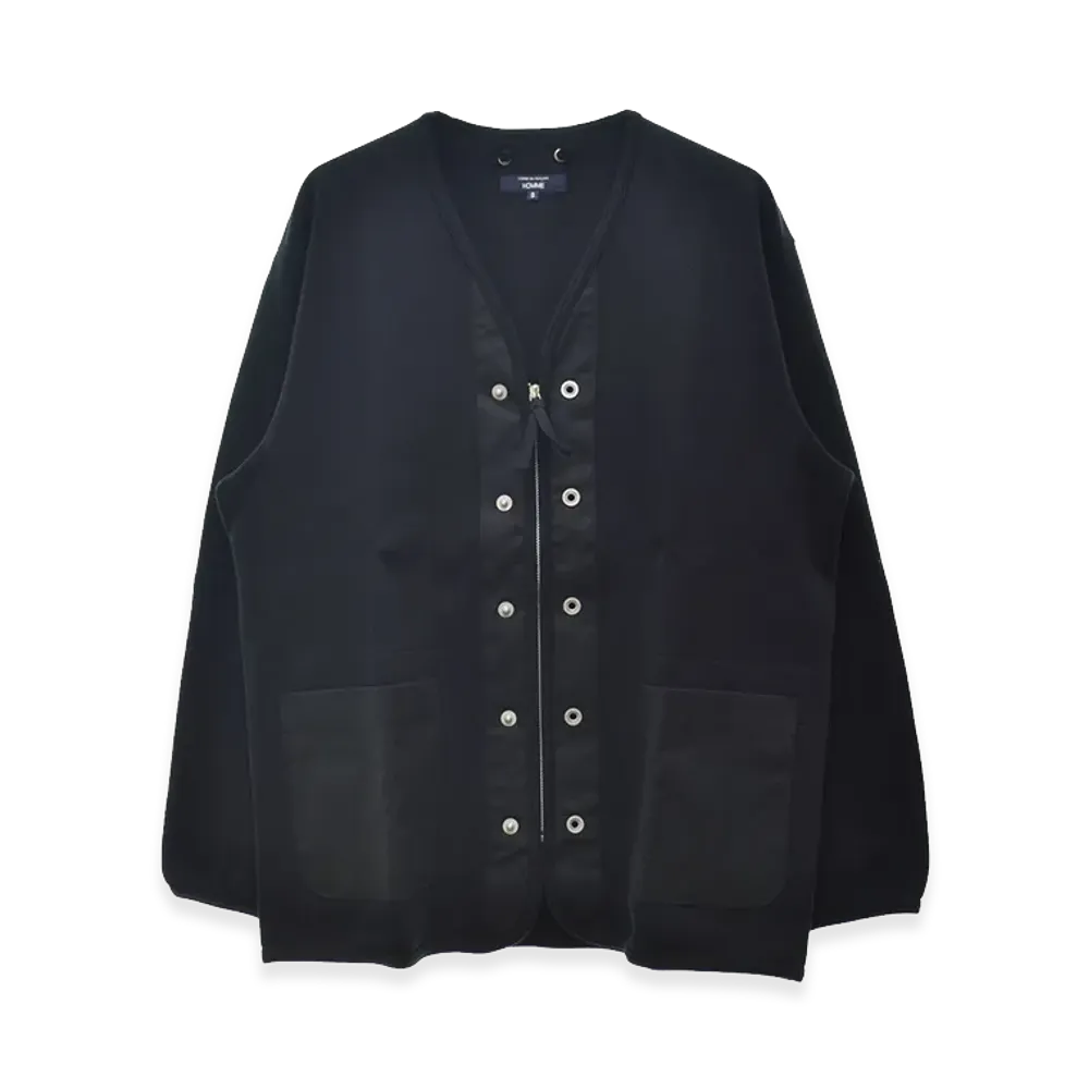 COMME des GARCONS HOMME Military Liner Long Sleeve Cardigan "Black"