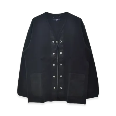 COMME des GARCONS HOMME Military Liner Long Sleeve Cardigan "Black"