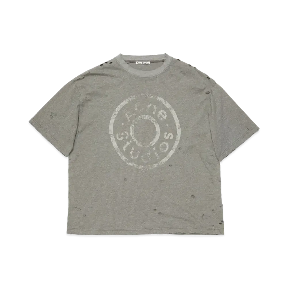 Acne Studios Logo T-Shirt - Relaxed Fit "Moss Green"