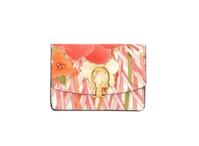 Salvatore Ferragamo Card Case "White/Candy Apple Red/Pink Lemonade"