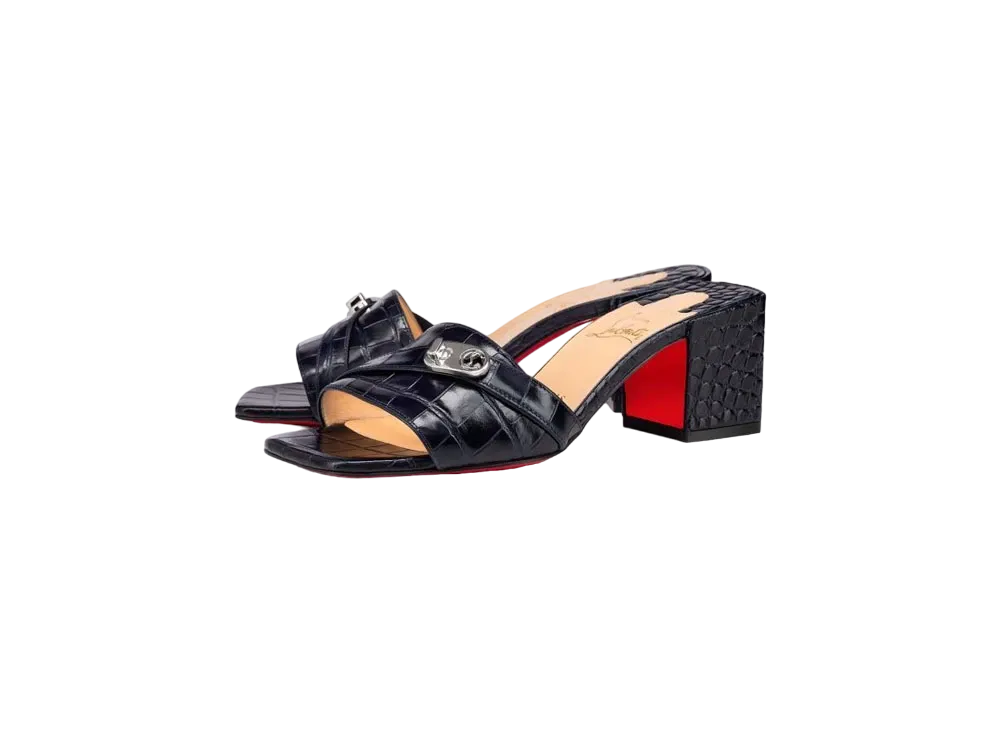 Christian Louboutin Lock Art 55 mm "Obscur (Blue)"